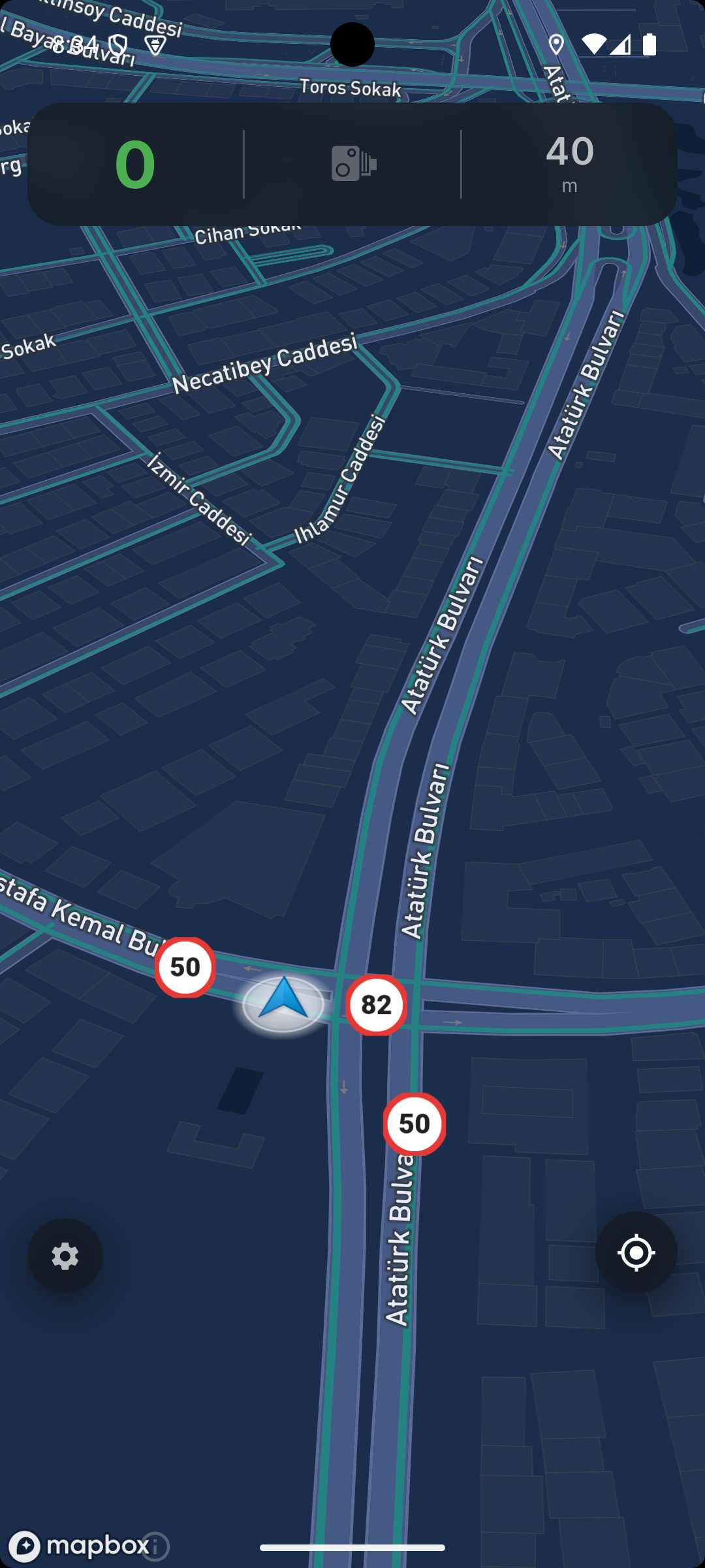 City speed-camera map